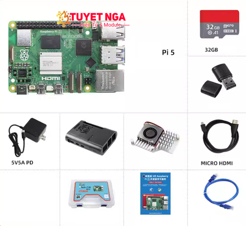 Combo Raspberry Pi 5 Ram 4G V1