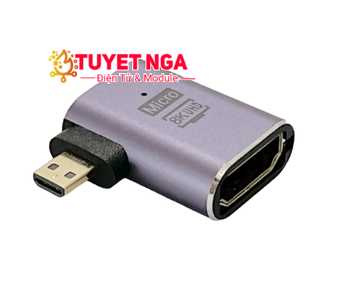 Đầu Chuyển Micro HDMI sang HDMI Cong