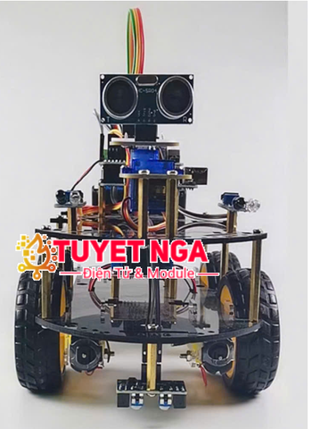 Bộ Arduino Xe Điều Khiển Thông Mình Từ Xa Tránh Vật Cản