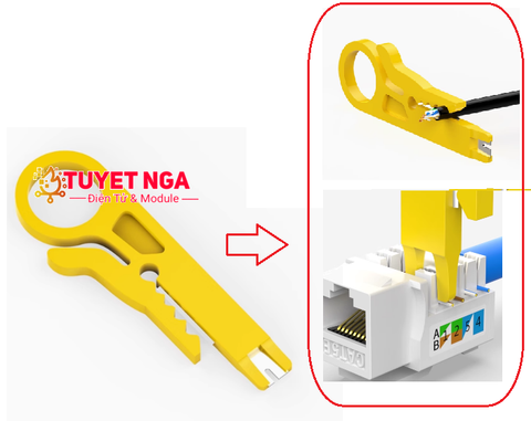 Dao Cắt Tuốt Dây Cáp