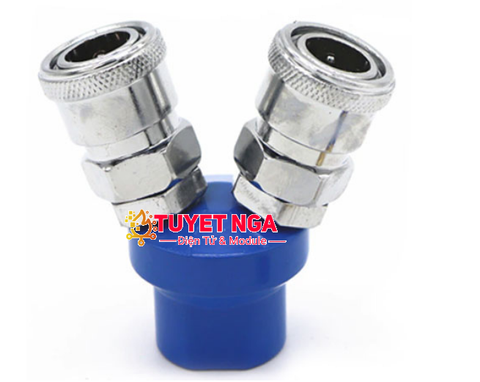 Cút Nối Nhanh Khí Nén 2 Đầu