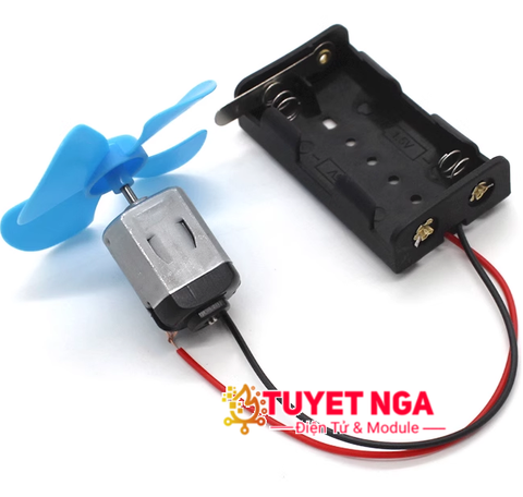 Bộ Motor Động Cơ 130 Kèm Cánh Quạt DIY