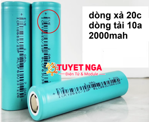 EVE Pin 18650 2000mAh 12C