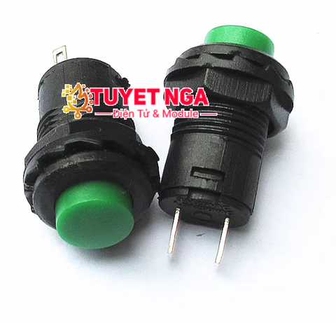 DS-427 Nút Nhấn Nhả Màu Xanh 2 Chân