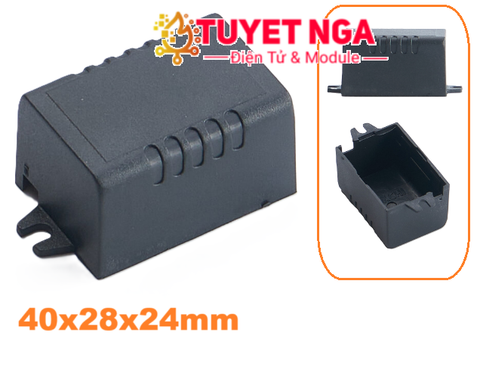 Hộp 2 Quai Gài Đen 40x28x24mm