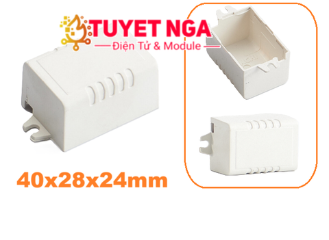 Hộp 2 Quai Gài Trắng 40x28x24mm