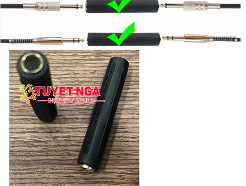 Đầu Nối Jack 6mm Stereo/ Mono Cái-Cái