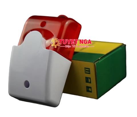 Còi Báo Động Có Đèn 220V Màu Đỏ (nhấp nháy)
