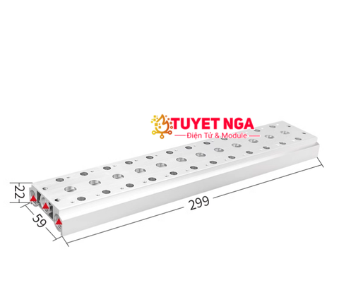 200M-12F Đế Van Điện Từ 5/2 4V210 G1/4 Ren 12.5mm