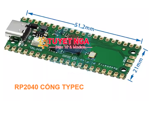 Mạch Phát Triển Raspberry Pi Pico RP2040 TypeC