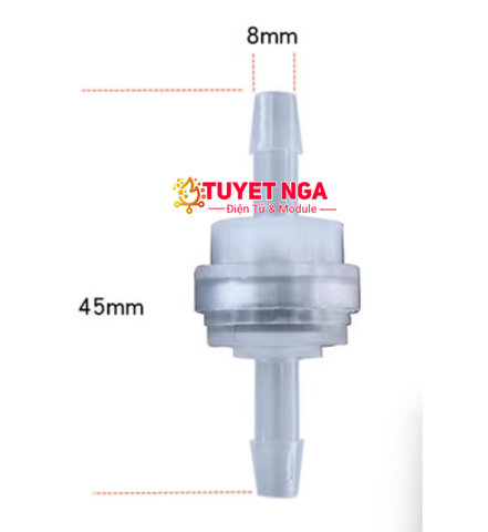 Đầu Van Một Chiều Ống 8mm Dài 45mm