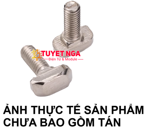 Bu Lông Ốc Chữ T M5 Dài 16mm Kèm Đai Ốc Nhôm Định Hình 2020