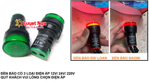 AD16-22D/S Đèn Báo Màu Xanh Lá 22mm Tốt