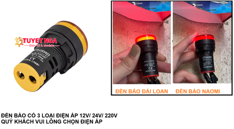 AD16-22D/S Đèn Báo Màu Vàng 22mm Tốt
