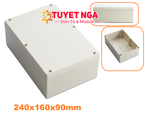 Hộp Chữ Nhật Lớn Trắng 240x160x90mm
