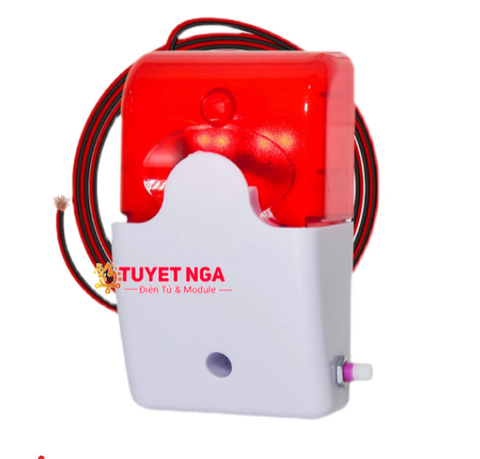 Còi Báo Động Có Đèn 220V Màu Đỏ (có thể điều chỉnh)