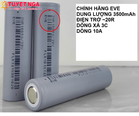 EVE Pin 18650 3500mAh 3C
