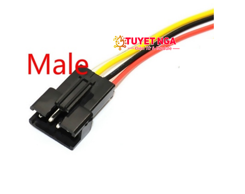 Dây Bus Đực SM3P 10cm Hàn LED WS2812