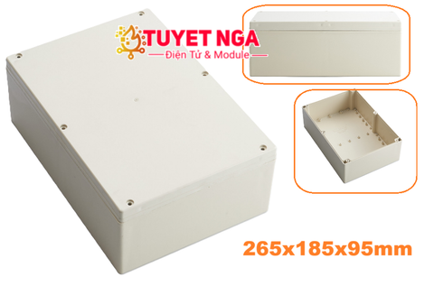 Hộp Chữ Nhật Đại Trắng 265x185x95mm