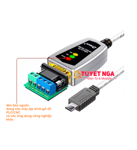 Cáp Chuyển Đổi TypeC Sang RS485 RS422 DTECH DT-5067 DT-5019