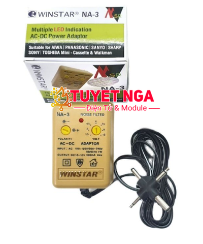 WINSTAR Adapter Đa Năng 1.5 - 12V 450mA NA-3