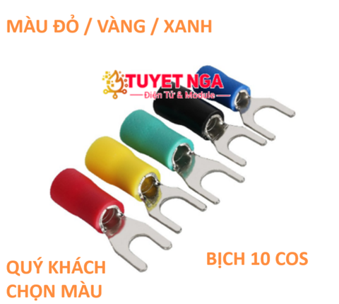 SV2-3 Đầu Cos Chỉa Chữ Y2-3 Phủ Nhựa (túi 10pcs)