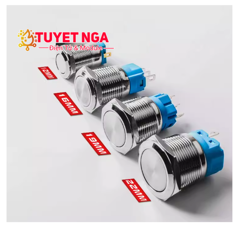 Nút Nhấn Nhả Kim Loại 12mm