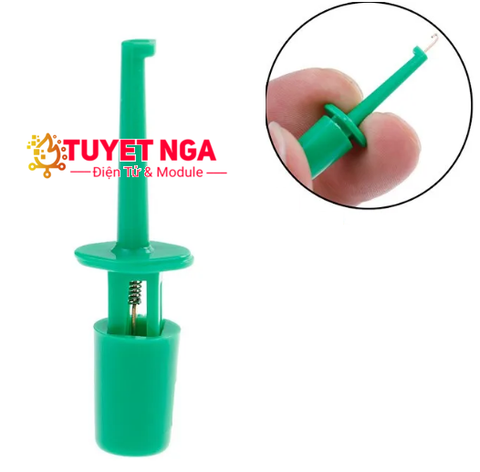 Móc Kẹp Dây Nguồn Màu Xanh Lá Dài 43mm