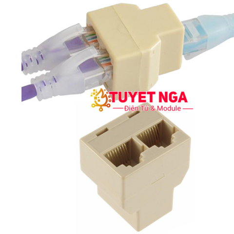 Đầu Nối Mạng 1 Sang 2 RJ45