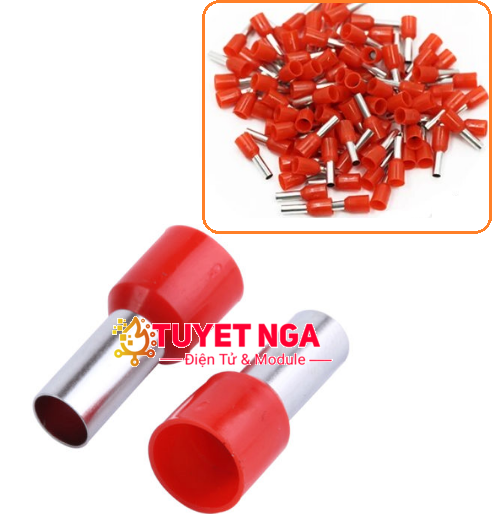 Đầu Cos Pin Rỗng E10-12 Đỏ – ĐIỆN TỬ TUYẾT NGA
