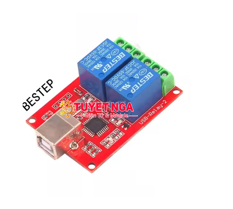 Module 2 Relay 5V Điều Khiển Qua Cổng USB