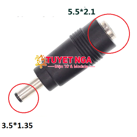 Đầu Chuyển DC 3.5x1.35mm sang 5.5x2.1mm