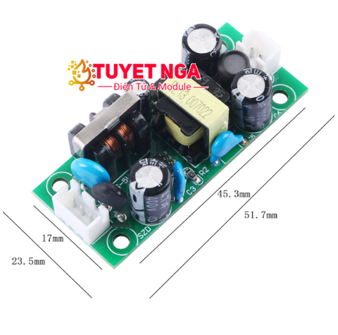 Mạch Nguồn 5V 1A Chuyên Dụng Nối Led Công Nghiệp