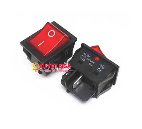 KCD4 Công Tắc ON-OFF 40A 4 Chân