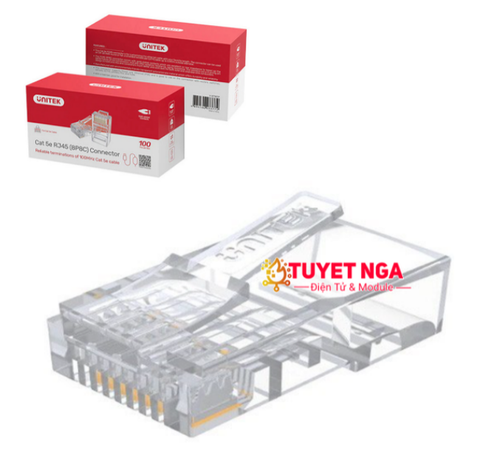 UNITEK Hộp Đầu Mạng CAT5 RJ45 OT18TP