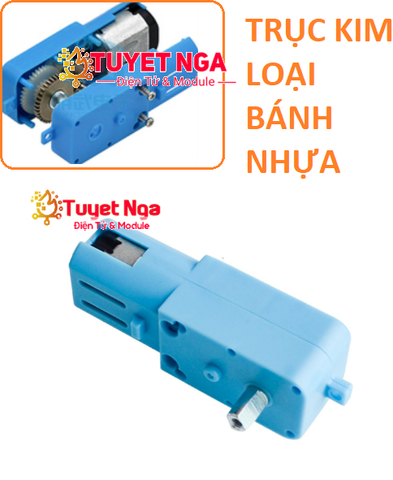 Động Cơ Giảm Tốc Trục Kim Loại 1:90 (bánh răng nhựa)