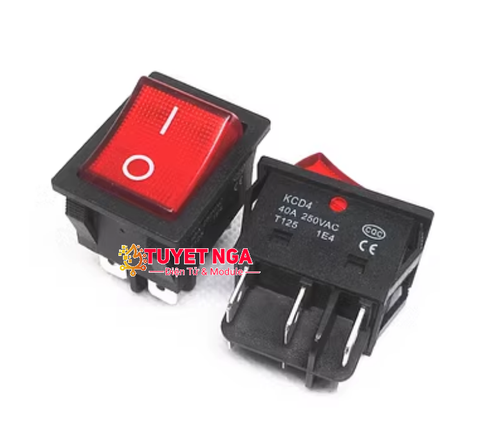 KCD4 Công Tắc ON-OFF 40A 6 Chân