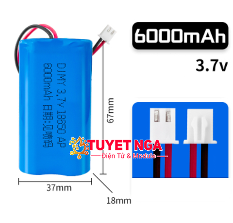 Pin 18650 Lithium 3.7V 6000mAh