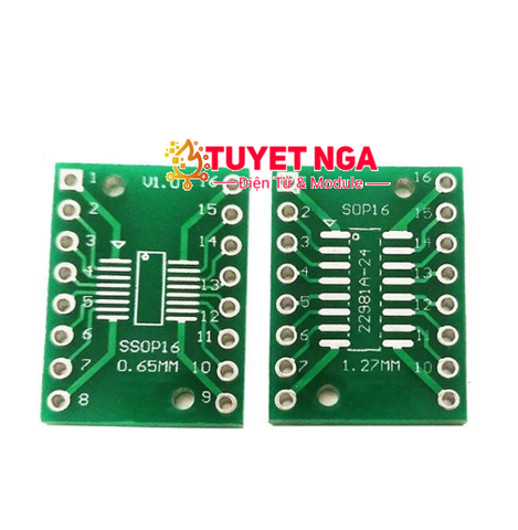 SOP16 Mạch Chuyển Đổi SMD Sang DIP 16 Pin 0.65mm / 1.27mm