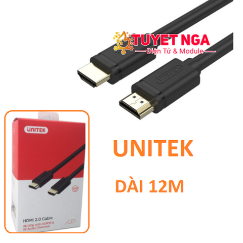 UNITEK Dây Cáp HDMI 12M Y-C177M