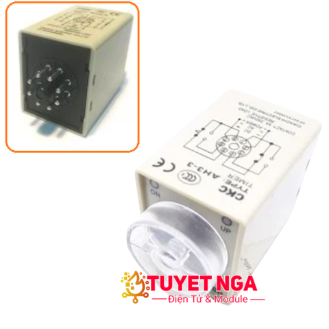 Relay Timer AH3-3 220V 60 Giây 8 Chân