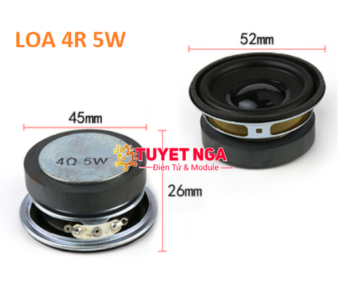 Loa 5W 4R Tròn (size 52mm)