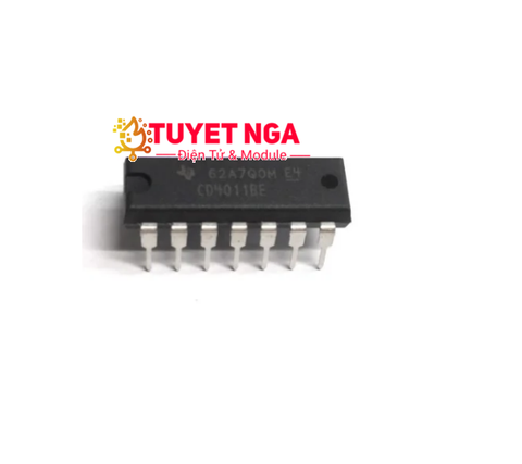 IC 4011 Quad 2-Input NAND Logic Gates CD4011BE