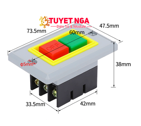 QKS2-5 Công Tắc Bảng Điều Khiển (nhỏ)