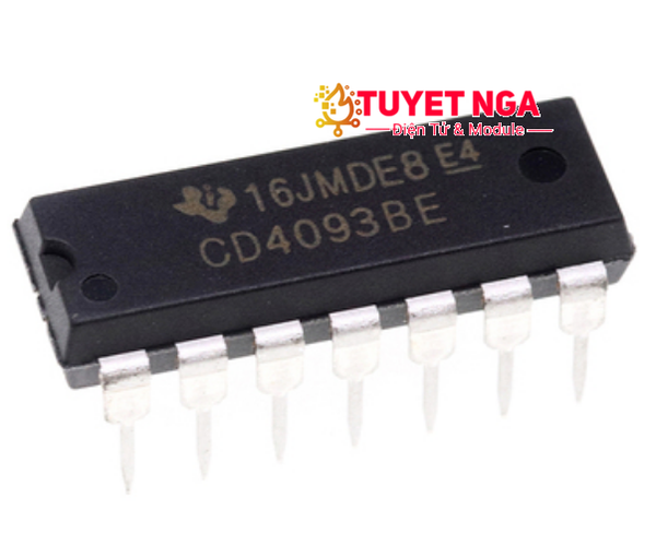 IC CD4093BE Quad 2-Input NAND Gates Schmitt Trigger – ĐIỆN TỬ TUYẾT NGA