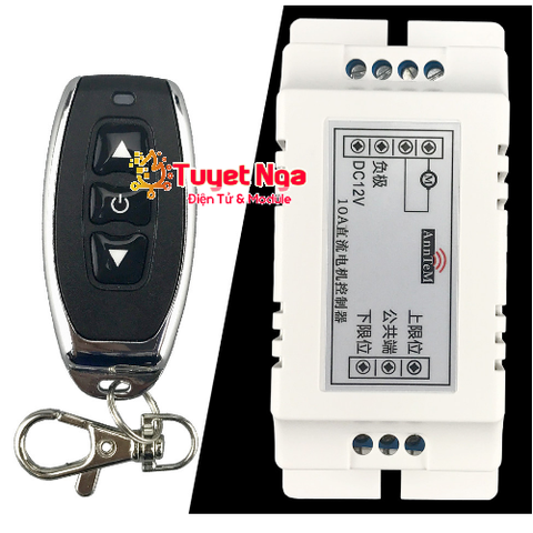 Điều Khiển Đảo Chiều Động Cơ Từ Xa 12V 10A (remote kim loại)