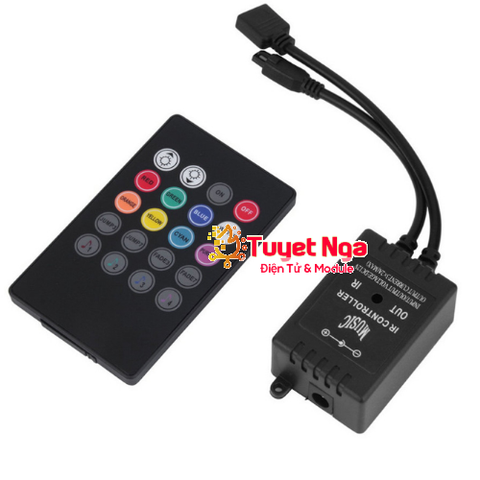 Bộ Điều Khiển Led RGB Music IR Controller Chớp Theo Nhạc