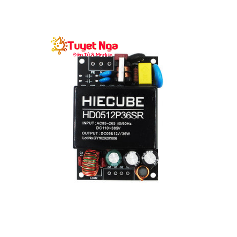 Module Nguồn Xung 5V Và 12V Hiecube Tích Hợp Thêm EMC