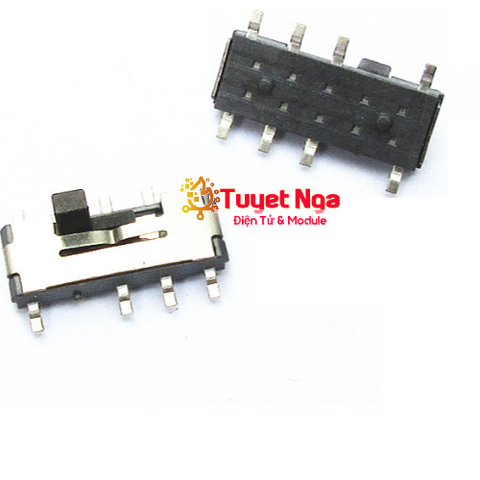 Công Tắc Trượt 8 Chân SMD 2 Vị Trí