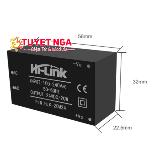 HLK-20M24 Nguồn AC-DC Hi-Link 24V 20W